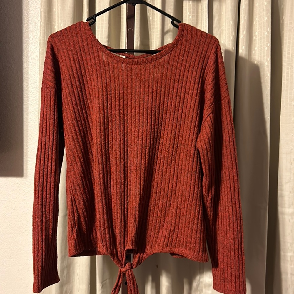 No Boundaries size XL - Burnt Orange Light Sweater